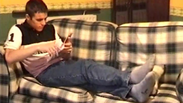 Classic - Andy On The Couch Wearing Grey Socks