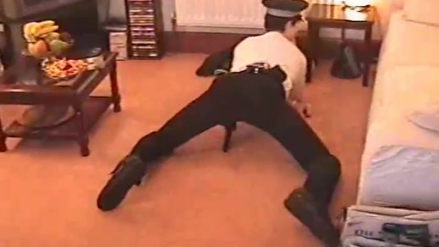 Classic LadsFeet - Nick Stripping In Police Uniform